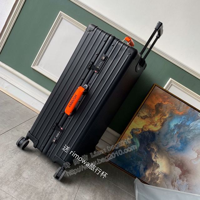 Rimowa拉杆箱 66654 Rimowa x AMBUSH 全鋁鎂合金 全新亮橘色手柄 日默瓦拉箱 行李箱xzx1161